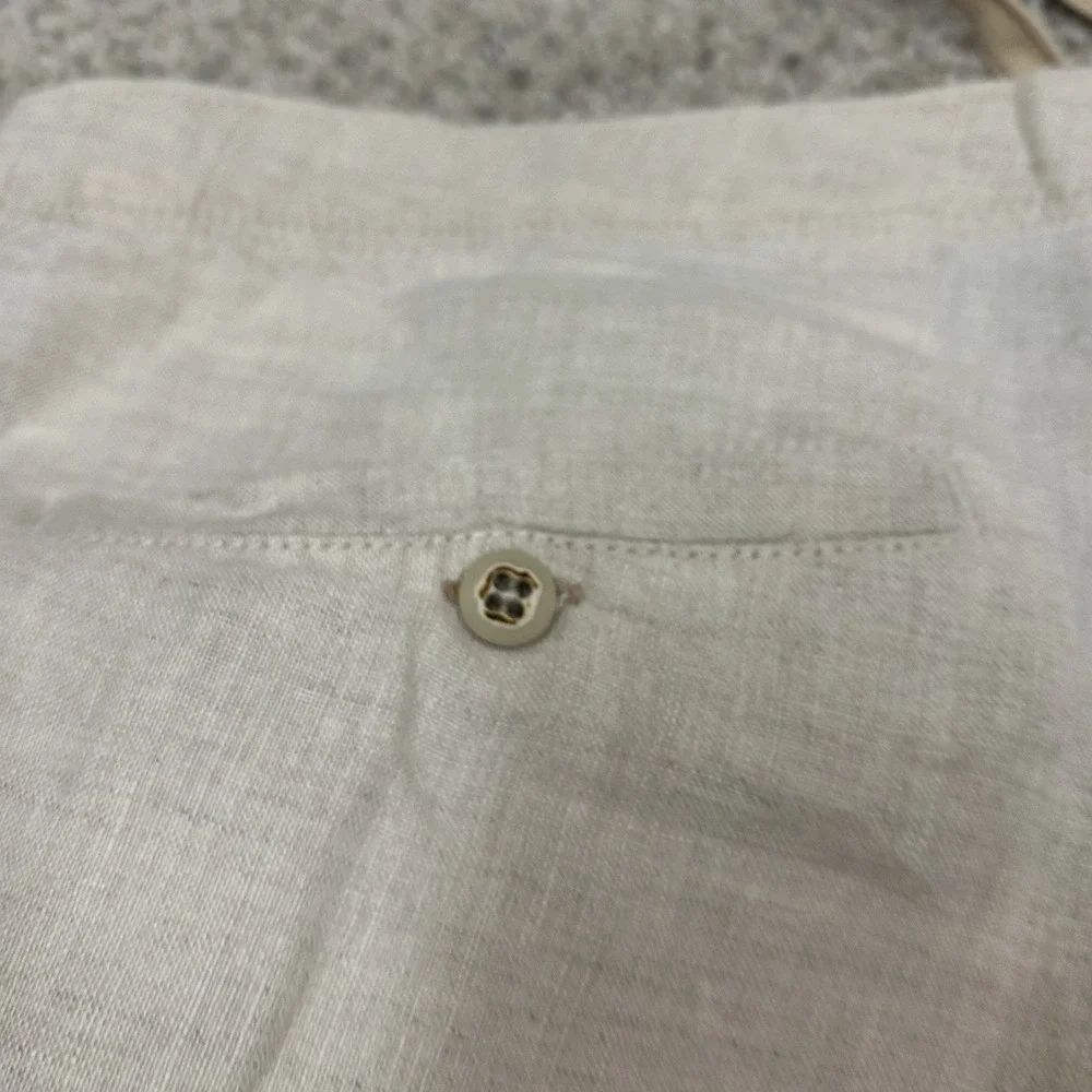 Tommy Bahama Linen‎ Cargo Pants Mens Large 42X32 Gray Drawstring Relax Light